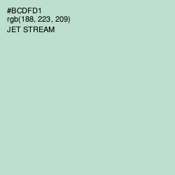 #BCDFD1 - Jet Stream Color Image