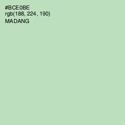 #BCE0BE - Madang Color Image