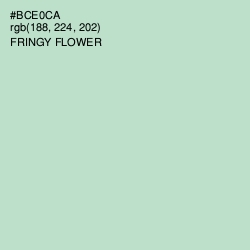 #BCE0CA - Fringy Flower Color Image