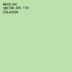 #BCE1AC - Celadon Color Image