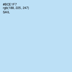 #BCE1F7 - Sail Color Image