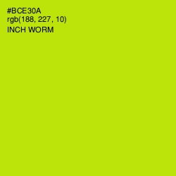 #BCE30A - Inch Worm Color Image