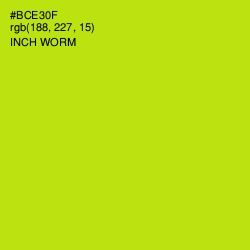 #BCE30F - Inch Worm Color Image