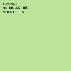 #BCE39B - Moss Green Color Image