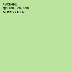 #BCE49E - Moss Green Color Image