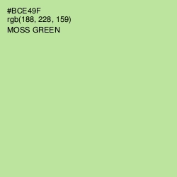 #BCE49F - Moss Green Color Image