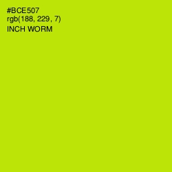 #BCE507 - Inch Worm Color Image