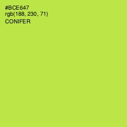 #BCE647 - Conifer Color Image