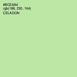 #BCE6A4 - Celadon Color Image