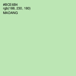 #BCE6B4 - Madang Color Image