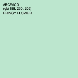 #BCE6CD - Fringy Flower Color Image