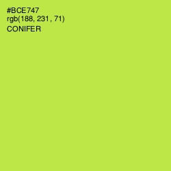 #BCE747 - Conifer Color Image