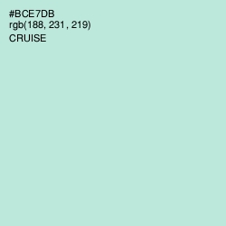 #BCE7DB - Cruise Color Image
