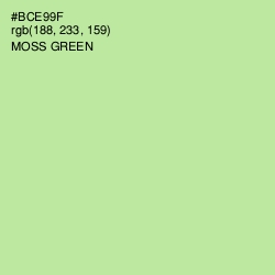 #BCE99F - Moss Green Color Image