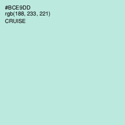#BCE9DD - Cruise Color Image