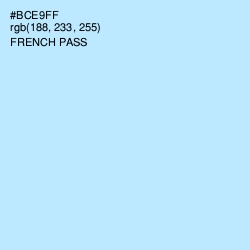 #BCE9FF - French Pass Color Image