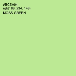 #BCEA94 - Moss Green Color Image