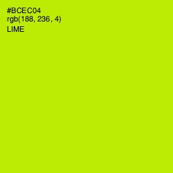 #BCEC04 - Lime Color Image