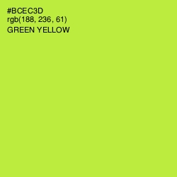 #BCEC3D - Green Yellow Color Image
