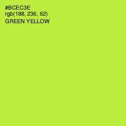 #BCEC3E - Green Yellow Color Image