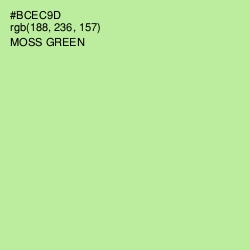 #BCEC9D - Moss Green Color Image