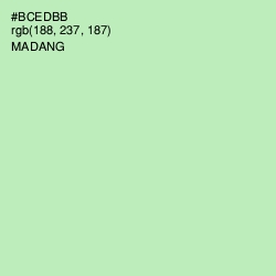 #BCEDBB - Madang Color Image