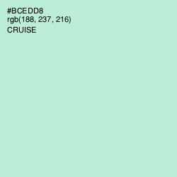 #BCEDD8 - Cruise Color Image