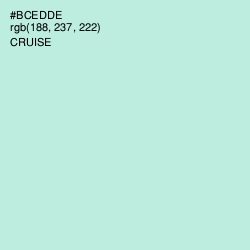 #BCEDDE - Cruise Color Image