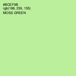 #BCEF9B - Moss Green Color Image