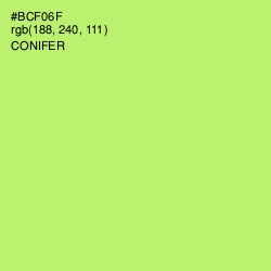 #BCF06F - Conifer Color Image