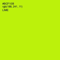 #BCF10B - Lime Color Image