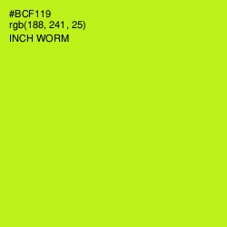 #BCF119 - Inch Worm Color Image