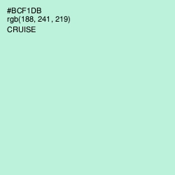 #BCF1DB - Cruise Color Image
