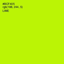 #BCF405 - Lime Color Image