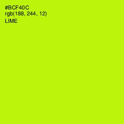 #BCF40C - Lime Color Image
