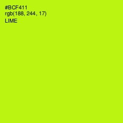 #BCF411 - Lime Color Image