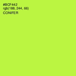 #BCF442 - Conifer Color Image