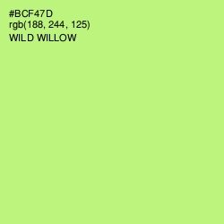 #BCF47D - Wild Willow Color Image