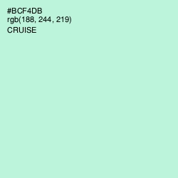 #BCF4DB - Cruise Color Image