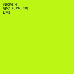 #BCF614 - Lime Color Image