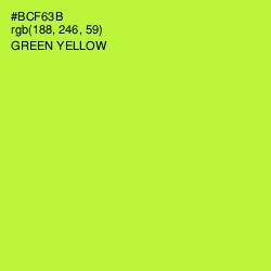 #BCF63B - Green Yellow Color Image