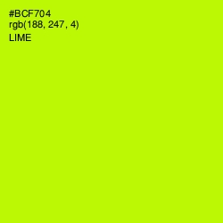 #BCF704 - Lime Color Image