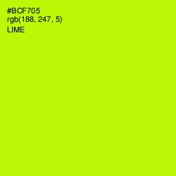 #BCF705 - Lime Color Image