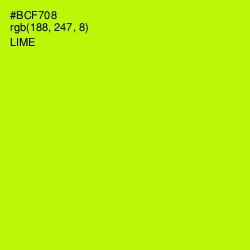 #BCF708 - Lime Color Image