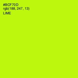 #BCF70D - Lime Color Image