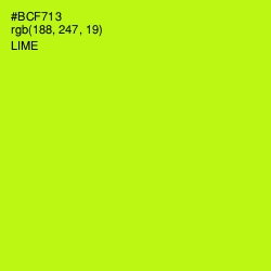 #BCF713 - Lime Color Image