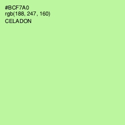 #BCF7A0 - Celadon Color Image