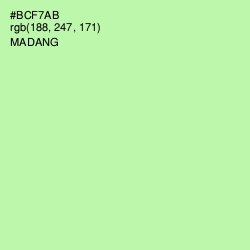 #BCF7AB - Madang Color Image