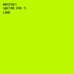 #BCF801 - Lime Color Image