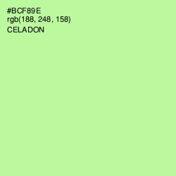 #BCF89E - Celadon Color Image